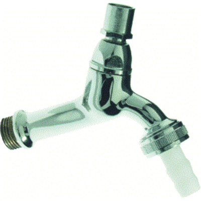 VSH robinet de puisage chromé avec raccord tournant pour tuyau 1/2 sans clé