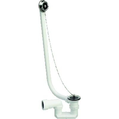 Viega bonde de baignoire et combinaison de trop-plein avec bouchon et chaîne 40 mm chrome