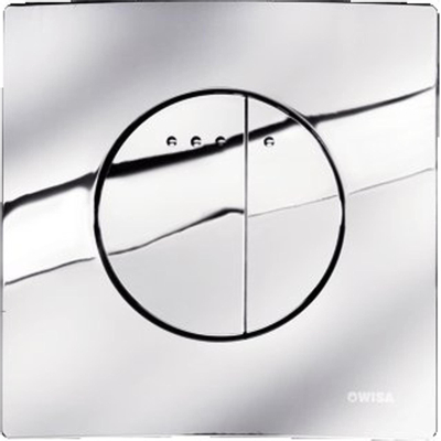 Wisa Enyo panneau de commande double chasse DF chromé brillant