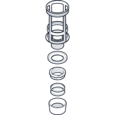 Geberit support de soupape inférieur complet