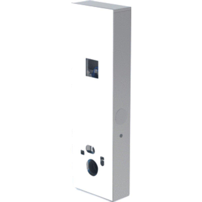 Wisa XS Plaque de finition pour Vario Tronic HPL incl. habillage inox blanc