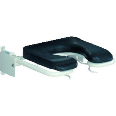Handicare Handicare Linido siège de douche avec assise souple (mur à bord avant 500 mm) inox blanc