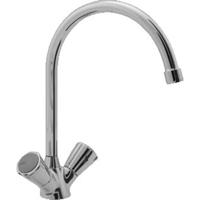Venlo Nimbus II Messing Mitigeur d'évier Eco avec bec pivotant chrome