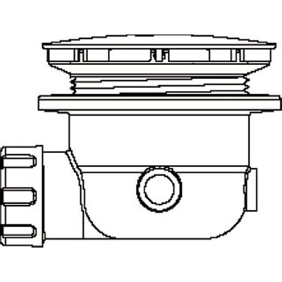 Wisa Douchebakafvoer complet pour bac à douche avec trou 90mm 120mm chrome