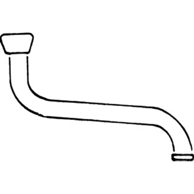 Ideal Standard Pièces bec de sortie orientable inférieur 1/2"x200mm chrome