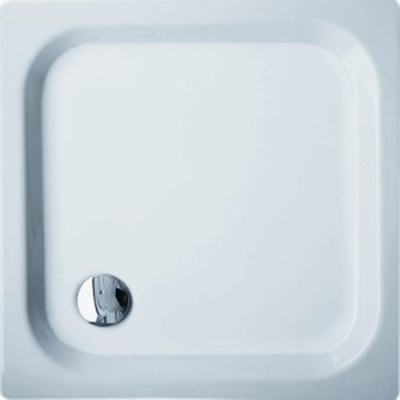 Bette receveur de douche tôle d'acier carrée 90x90x6.5cm blanc