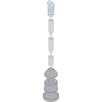 Bette Système de pieds 13-18 cm Réglable Acier