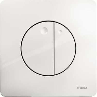 Wisa Gaia panneau de commande dualflush DF blanc DEUXIÈME CHOIX