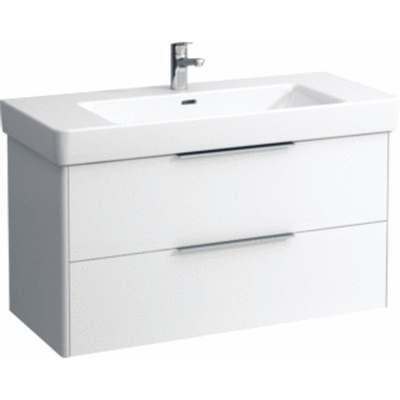 Laufen Base for Pro S meuble sous lavabo avec 2 tiroirs pour lavabo H813966 101x44x53cm blanc brillant