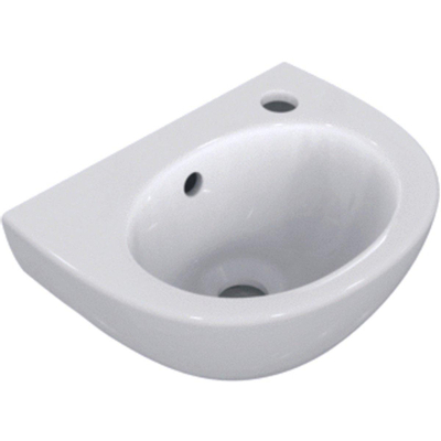Ideal standard simplicité lave-mains 350x260x160 avec montage mural porcelaine blanche avec trou pour robinet à droite