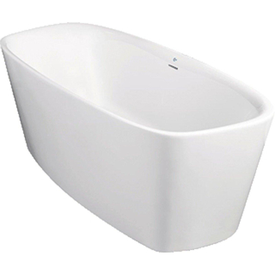 Ideal Standard Dea baignoire autoportante en matériau synthétique acrylique ovale 180x80cm avec pieds et trop-plein blanc