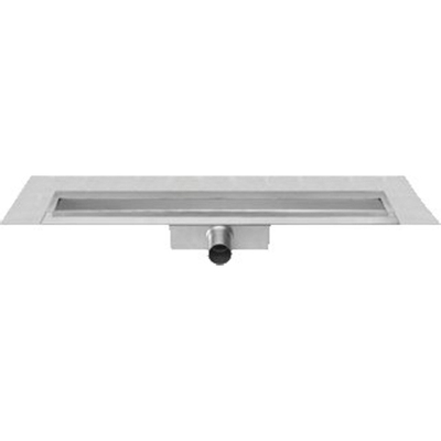 Easy Drain Compact 50 TAF wall douchegoot enkele plaat 100cm met zero/tegel design rooster RVS