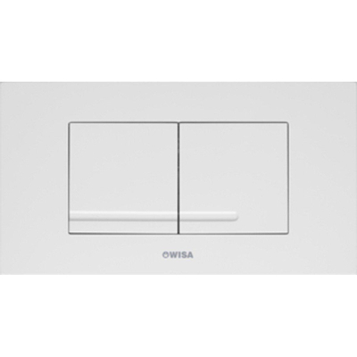 Wisa Xt Kantos Plaque de commande frontale/supérieure dualflush chrome brillant