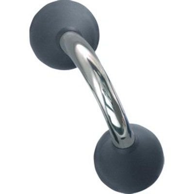 Handicare Ergogrip Barre d"appui murale 20 cm. Inox - Capuchons anthracite Ral 7021