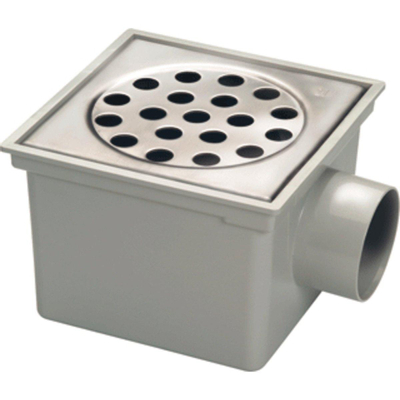 Berg van den Abs regard à seau 20x20cm avec sortie latérale inox