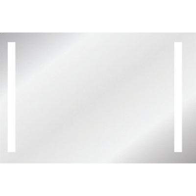 Wavedesign Acadia miroir – 100 x 70 cm – Éclairage LED – argent