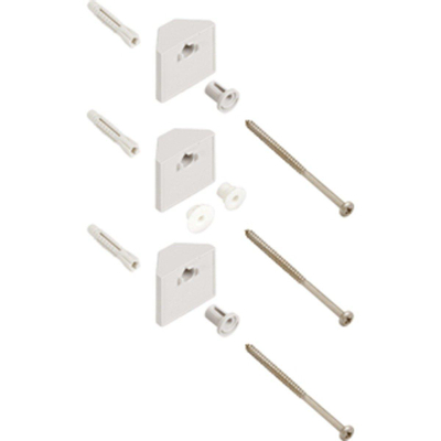 Hansgrohe Raindance Hoekmontageset - voor glijstang 90cm Raindance Unica - 3 wandsteunen - hoogglans chroom