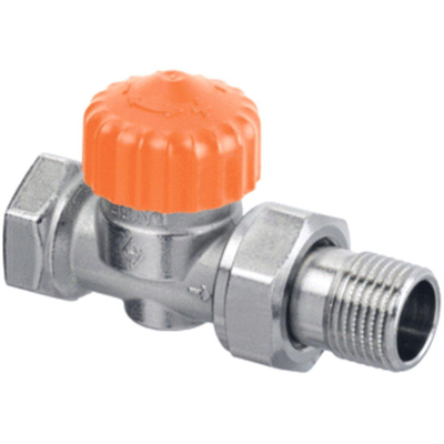 IMI Heimeier Eclipse robinet thermostatique de radiateur avec régulation de débit droit raccourci 1/2