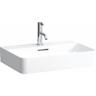 Laufen VAL lavabo 42x60x11.5cm avec trou de robinet avec trop-plein face inférieure polie SaphirKeramik blanc