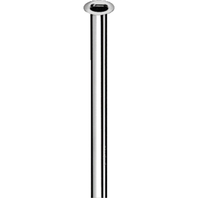 Schell tube de raccordement 10mmx1000mm avec collier 1/2 chrome