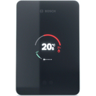Thermostat d'ambiance intelligent Bosch EasyControl Single avec régulation individuelle des pièces (jusqu'à 20 pièces) noir