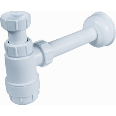 McAlpine Accessoires siphon gobelet en plastique avec tube mural et rosace 5/4 x32mm