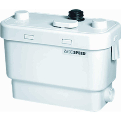 Sanibroyeur Sanispeed pompe eaux usées pour cuisine douche bain bidet et lavabo hauteur de relevage 7m ou horizontale 70m blanc