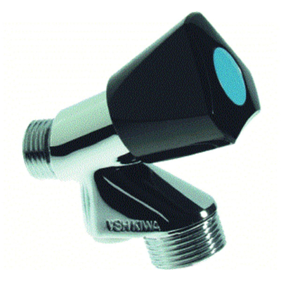 VSH robinet aérateur Luxe Basic DA-EB chromé avec clapet z. écrou douille 1/2x3/4"bu avec bouton moyen