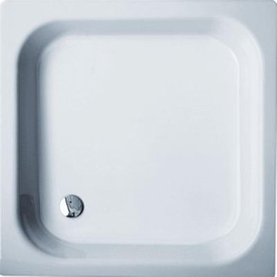 Bette receveur de douche tôle d'acier rectangulaire 100x90x6.5cm blanc