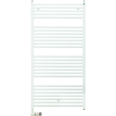 Zehnder Zeno Radiateur sèche-serviettes - 118,4x75cm - 822 watts - Acier Blanc brillant
