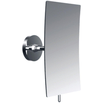 Emco Round make-up Spiegel - 23x13x11cm - 3x vergrotend - chroom