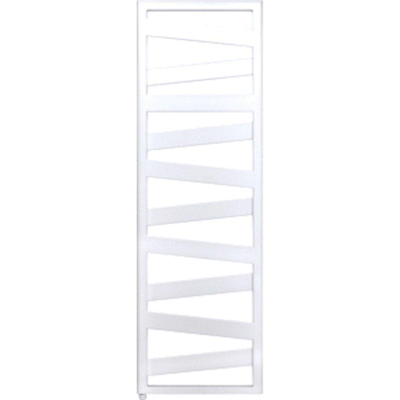 Zehnder Ribbon elektrische handdoekradiator 126.6xcm 230 volt | 50 Hz Staal Wit glans
