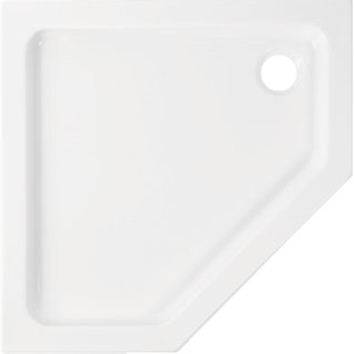 Wisa Malaga receveur de douche Acrylique pentagonal 90x90x3,5cm blanc