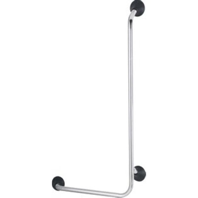 Handicare barre d'appui murale 90 degrés 56x113 en L gauche inox anthracite RAL 7028