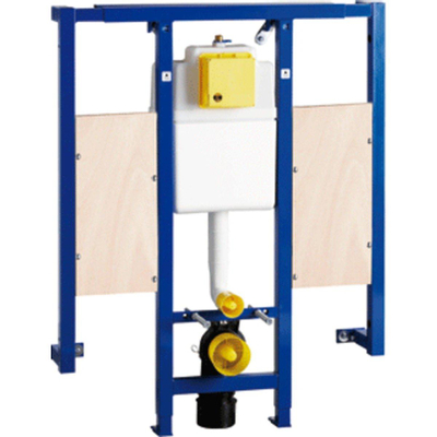 Wisa XS L inbouwreservoir - 118cm - frontbediening - met steunbeugelelementen - blauw