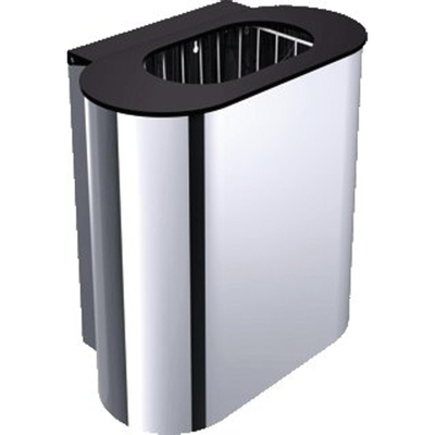 Emco System 2 poubelle ovale en acier inoxydable