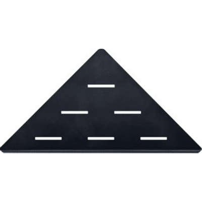 LoooX Corner Shelf Tablette murale d'angle 30x22cm Noir mat SECOND CHOIX