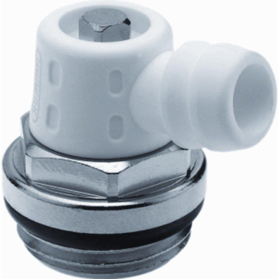 Hummel drain 3/8 coude nickelé