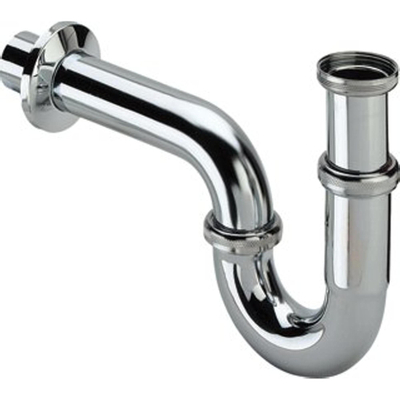 Viega Siphon 1.1/4inch avec rosace inclus tube mural Laiton Chrome