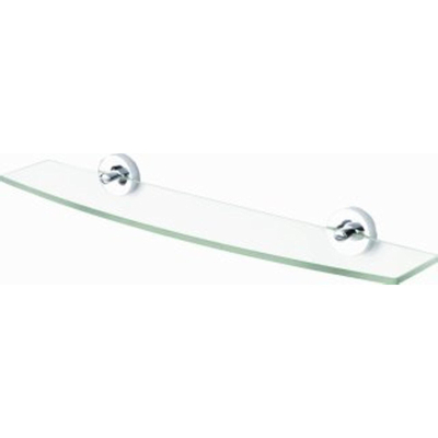 Geesa Luna tablette 60cm verre et chrome