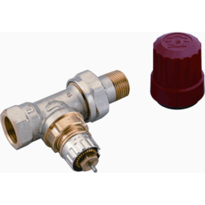 Danfoss robinet thermostatique de radiateur droit raccourci 3/8 Kvs = 057 m3/h RA N10