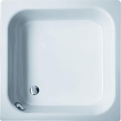 Bette receveur de douche tôle d'acier carré 80x80x28cm blanc