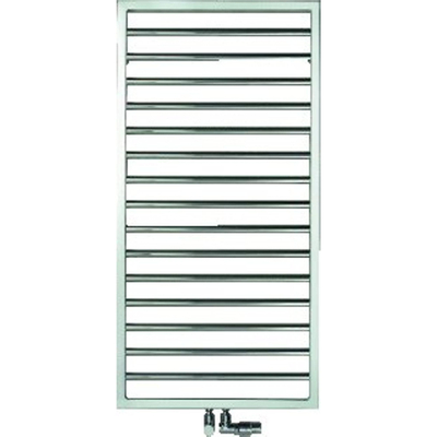 Zehnder Subway handdoekradiator 126.1x60cm 639watt Staal Wit glans