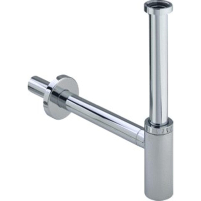 Viega Eleganta siphon gobelet design 5/4 avec tube mural avec rosace chrome