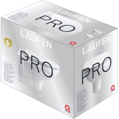 Laufen Pro WC suspendu pack à dond creux avec abattant softclose slimseat blanc