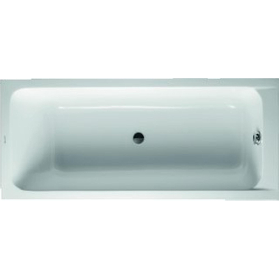 Duravit D-code Kunststof bad acryl rechthoekig - 170x75x40cm - zonder poten (afvoer in het midden) - glans wit