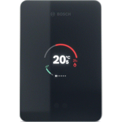 Thermostat d'ambiance intelligent Bosch EasyControl Single avec régulation individuelle des pièces (jusqu'à 20 pièces) noir