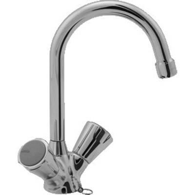 Venlo Nimbus ii messing eco robinet de lavabo avec bec pivotant avec chaîne chromé