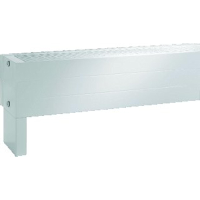 Vasco Flat Plint Line radiateur de plinthe plat type 33 200x1200mm 1039W raccordement 8008 blanc structuré