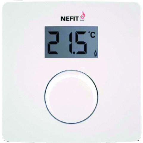 Nefit ModuLine kamerthermostaat met roundagon design Moduline 1010H SW108481